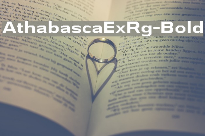 AthabascaExRg-Bold Font examples