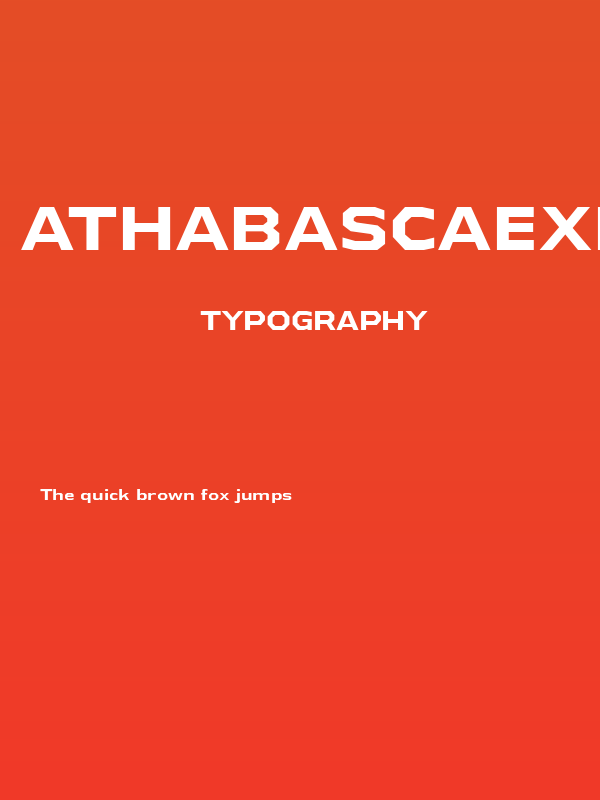 AthabascaExRg-Bold Poster
