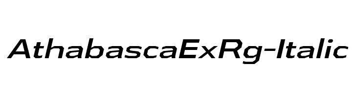 AthabascaExRg-Italic  les polices de caractères gratuit tlcharger