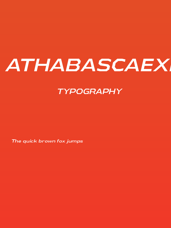 AthabascaExRg-Italic Poster