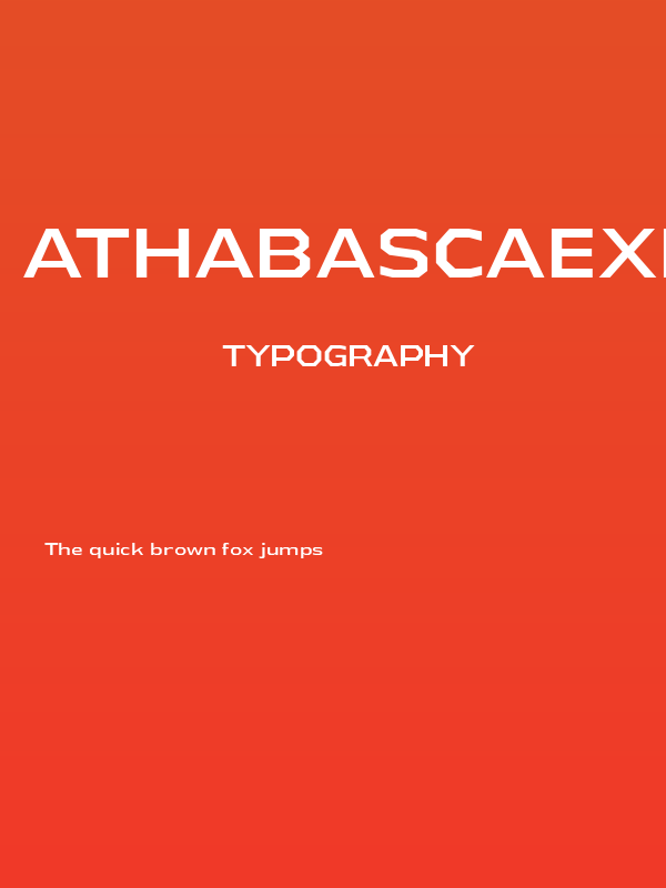AthabascaExRg-Regular Poster