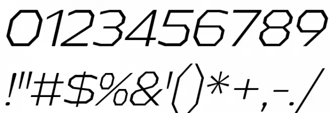 AthabascaLt-Italic Font Alte caractere