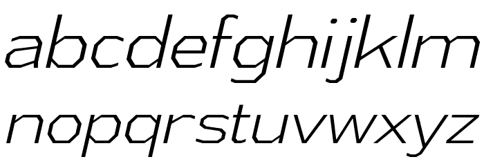 AthabascaLt-Italic Font LOWERCASE