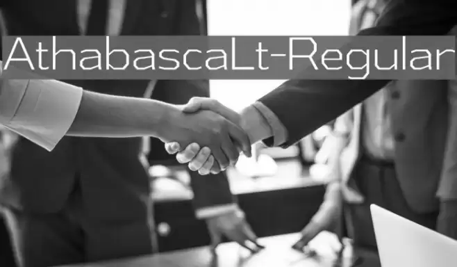 AthabascaLt-Regular Font examples