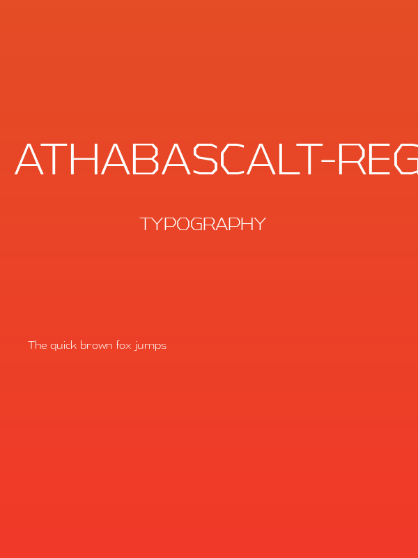 AthabascaLt-Regular Poster