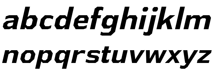 AthabascaRg-BoldItalic Font LOWERCASE