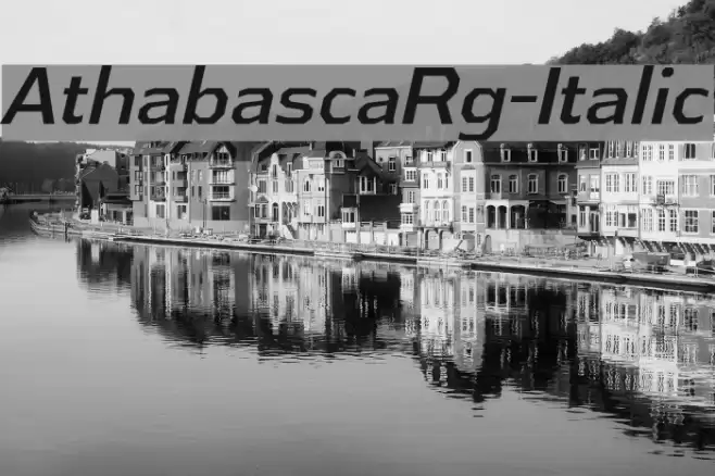 AthabascaRg-Italic Font examples