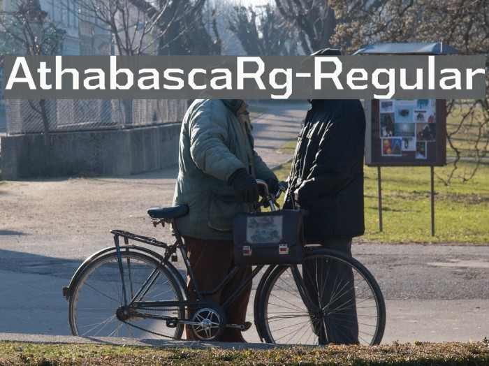 AthabascaRg-Regular Font examples