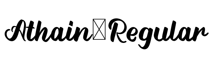 Athain-Regular  Free Fonts Download