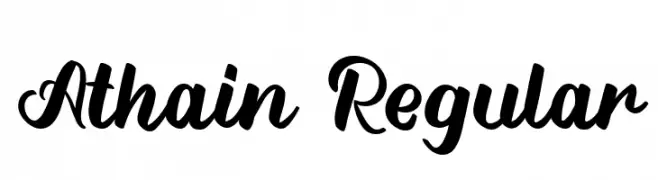 Athain Regular  Descarca Fonturi Gratis