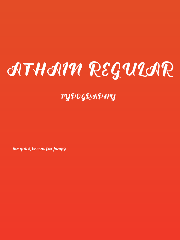 Athain Regular Poster