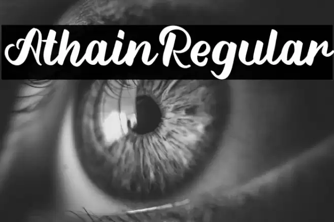 Athain-Regular Font examples