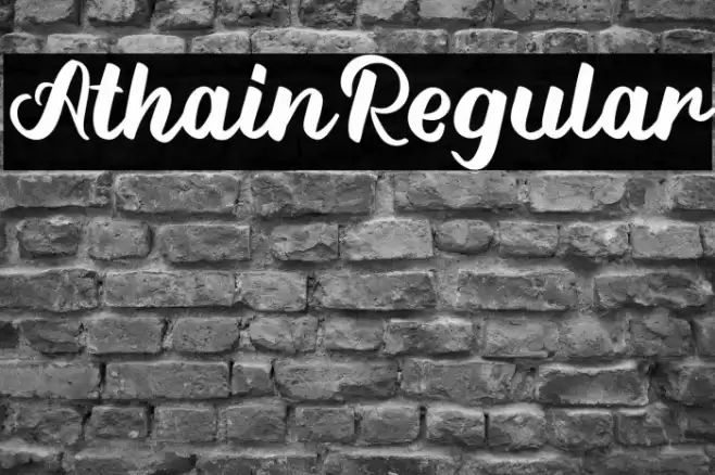 Athain-Regular Font examples