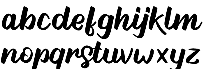 Athain-Regular Font LOWERCASE