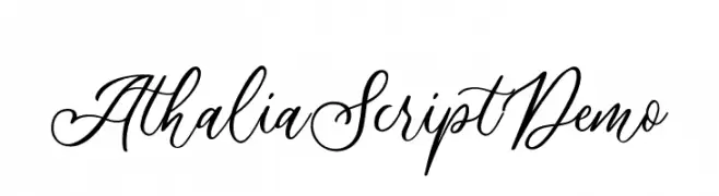 AthaliaScriptDemo  Descarca Fonturi Gratis