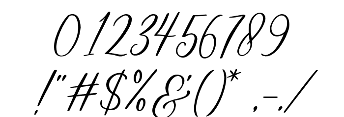 AthaliaScriptDemo Font OTHER CHARS