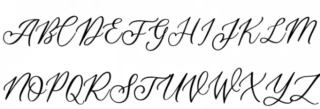 AthaliaScriptDemo Font Litere mari