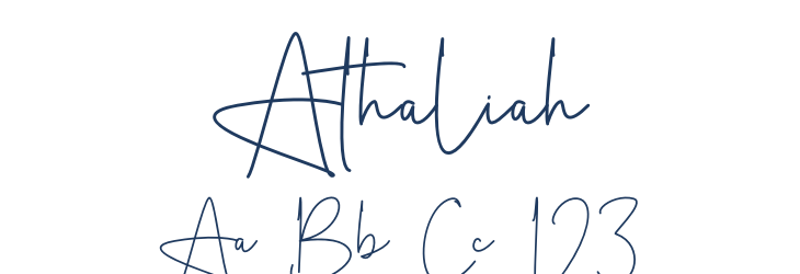 Athaliah Font Preview