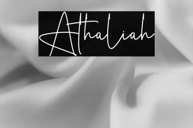 Athaliah Example 3