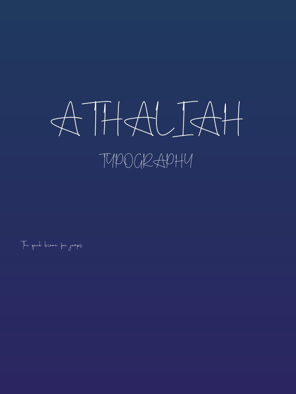 Athaliah Poster