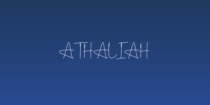Athaliah Social Header