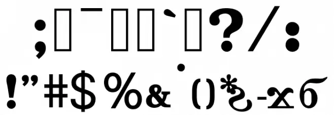 Athanasius-D Font OTHER CHARS