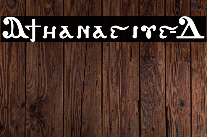 Athanasius-D Font examples