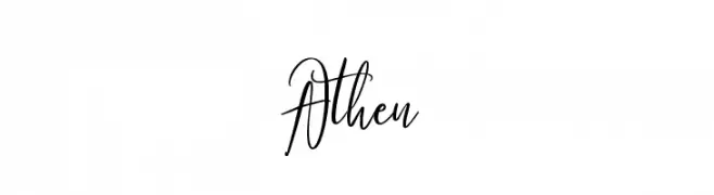Athen  フリーフォントのダウンロード
