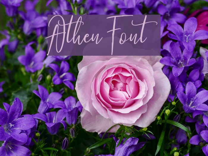 Athen Font examples