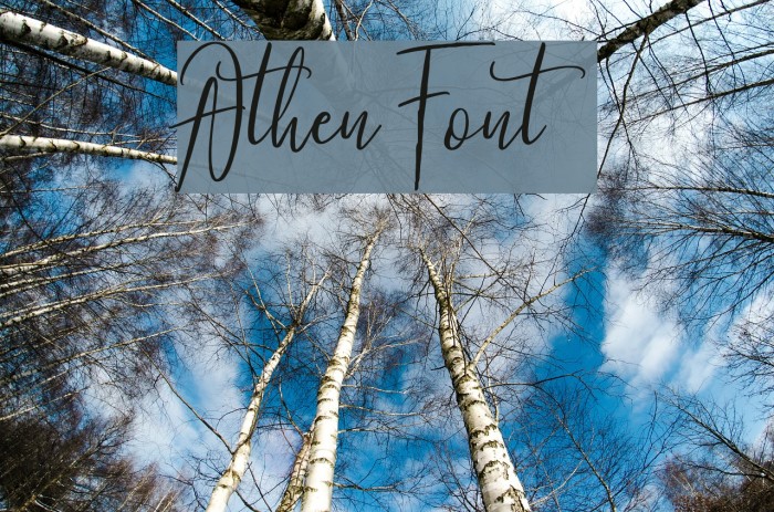 Athen Font examples