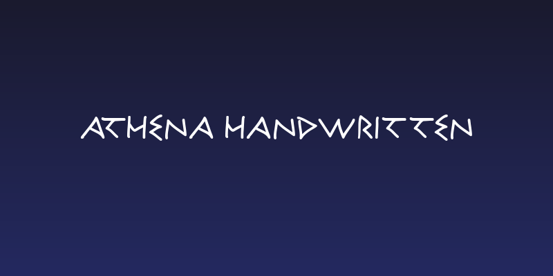 Athena Handwritten Social Header