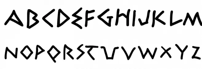 Athena Handwritten Caratteri MINUSCOLO