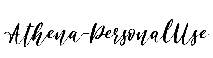Athena - Personal Use  font caratteri gratis