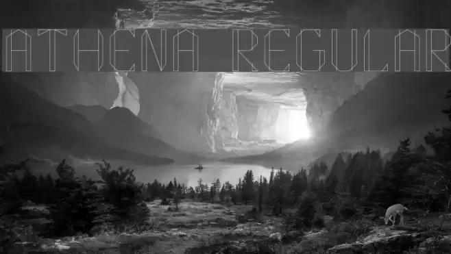 Athena Regular Font examples