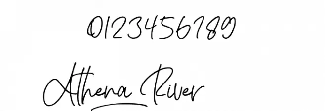 Athena River Font OTHER CHARS