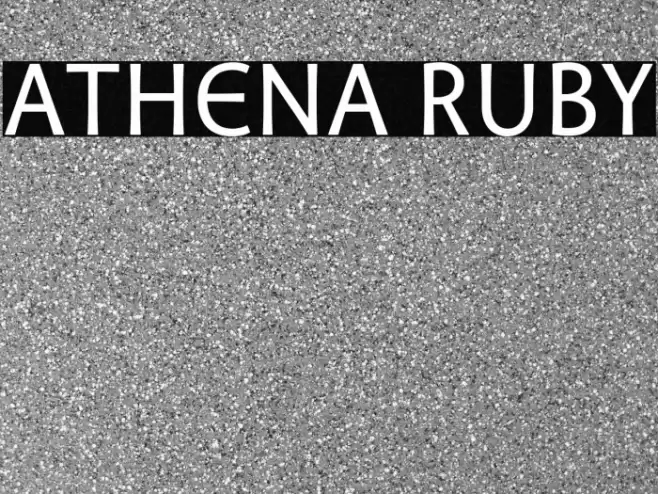 Athena Ruby Schriftart examples