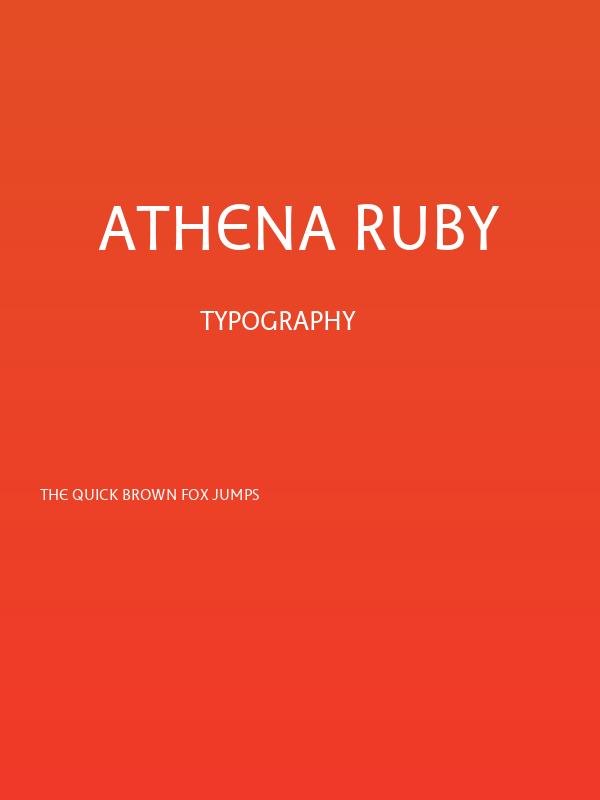 Athena Ruby Poster