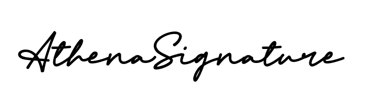 Athena Signature  font caratteri gratis
