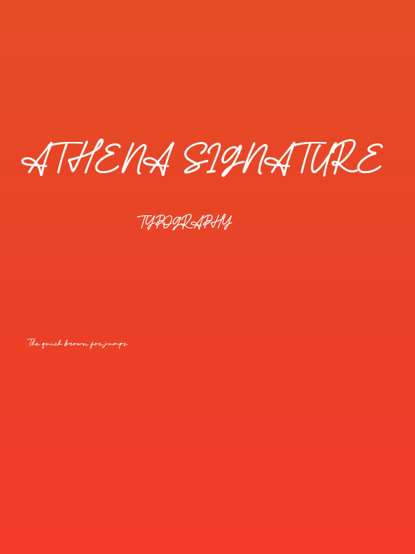 Athena Signature Poster