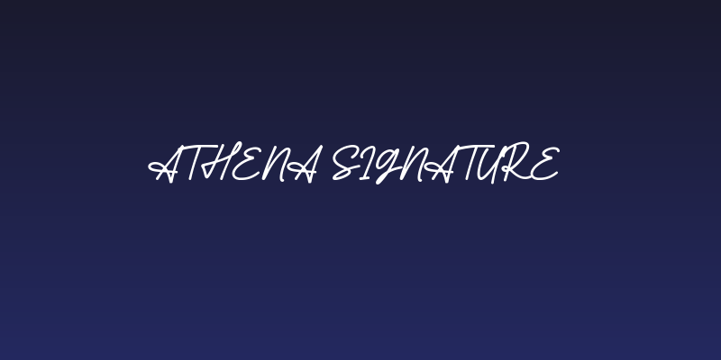 Athena Signature Social Header