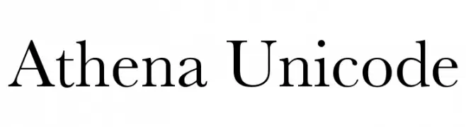 Athena Unicode  Скачать бесплатные шрифты