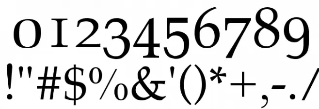 Athena Unicode Font OTHER CHARS