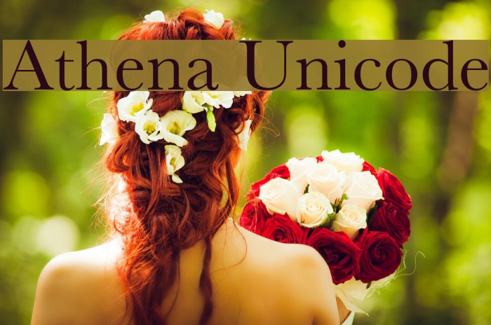 Athena Unicode Шрифта examples