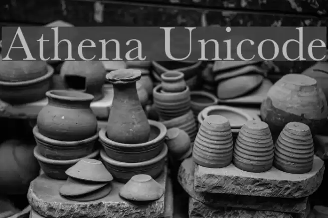 Athena Unicode Font examples