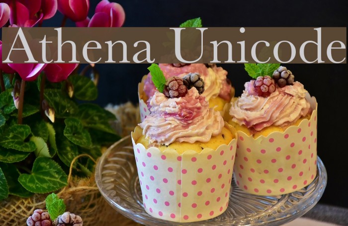 Athena Unicode Шрифта examples