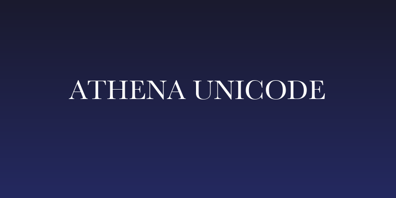 Athena Unicode Social Header