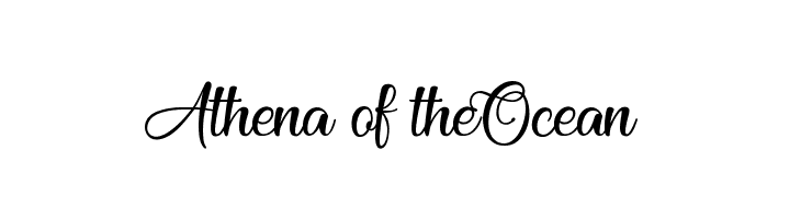 Athena of theOcean フォント