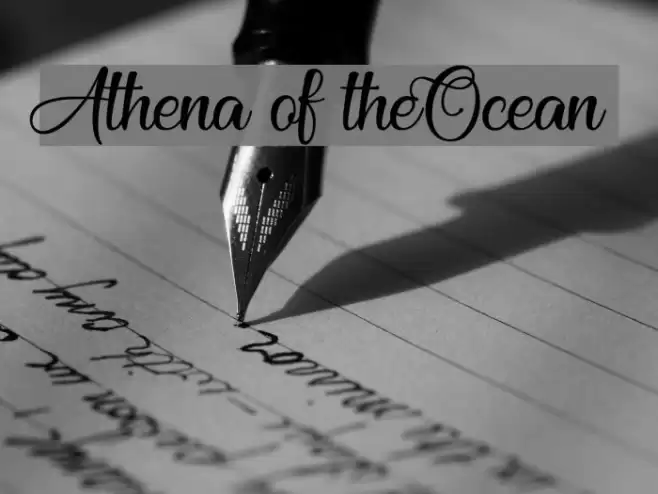 Athena of theOcean フォント examples