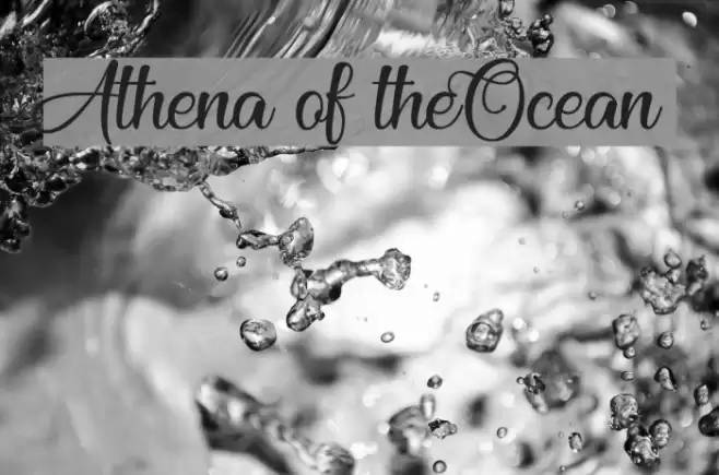 Athena of theOcean フォント examples