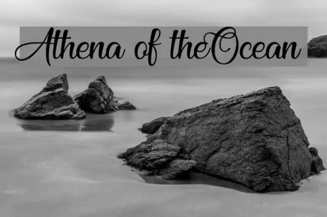 Athena of theOcean フォント examples